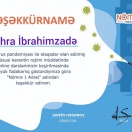 Nömrə 1 tədris mərkəzindən təşəkkürnamə