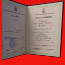Xarici dil müəllimliyi ( ingilis dili üzrə) bakalavr diplomu