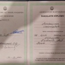 Azərbaycan Universiteti Bakalavr diplomu