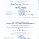 Fəlsəfə doktoru diplomu