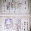 Kimya ixtisası üzrə tam ali savad haqqında diplom