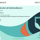 Cambridge assessment & press - Webinar certificate