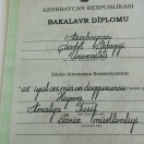 Bakalavr diplomu.