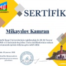 Tarix müəllimlərinin Forumunda iştirakla bağlı Sertifikat.2021