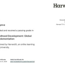 Erkən Uşaqlıq İnkişafı: Tətbiq üçün Qlobal Strategiyalar (Harvard)